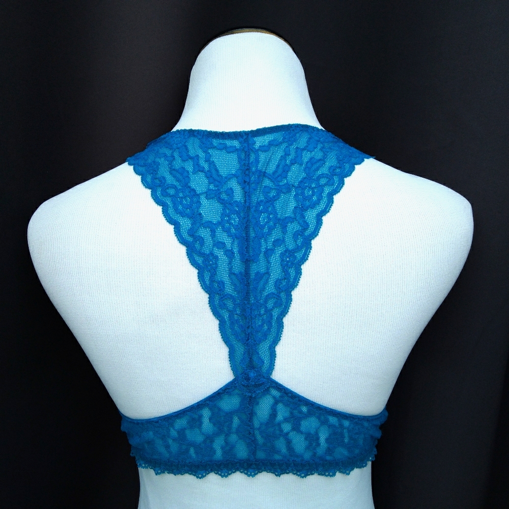 Victoria's Secret Teal Lace Racerback Bralette